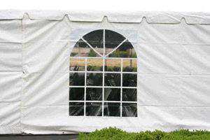 Tents can have windows, too! Photo from Ventura Rental Party Center