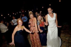 Bride & Friends Dancing