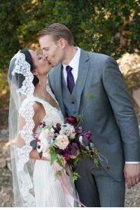 Bride & Groom Ceremony Kiss