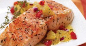 Citrus Salmon with Orange Relish