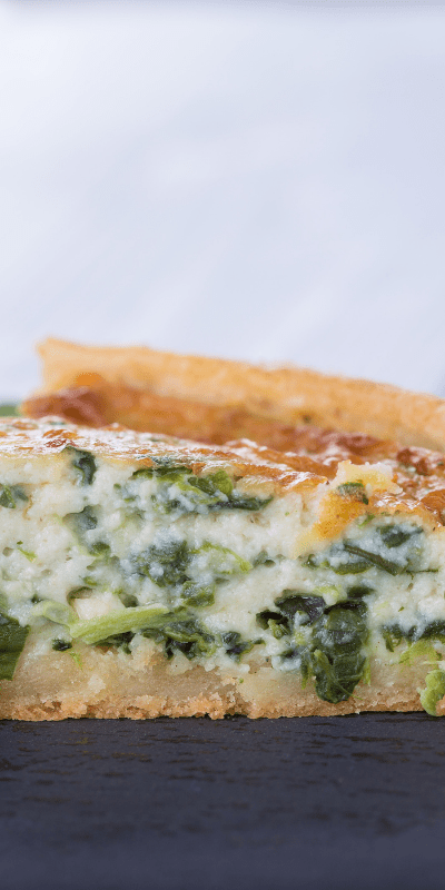 Spinach Quiche (freezer friendly)